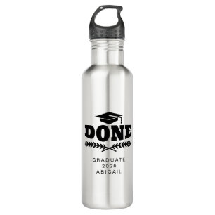 Personalized Black Typography Graduate 2021 710 Ml Water Bottle