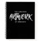 Personalized Black White Artist Sketchbook