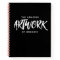Personalized Black White Artist Sketchbook