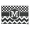 Personalized Black White Chevron Polka Dots