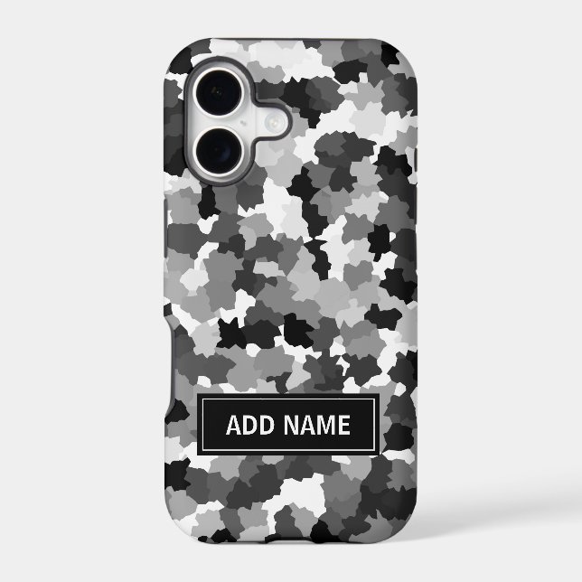 Personalized Black White Grey Pattern (Back)