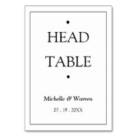 Personalized Black & White Head