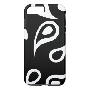 Personalized Black & White Paisley Case-Mate iPhone Case
