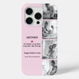 Personalized Black & White Photo Collage iPhone 15 Pro Case