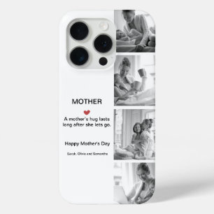 Personalized Black & White Photo Collage    iPhone 15 Pro Case