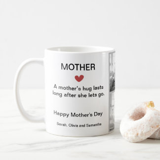 Personalized Black & White Photo Collage Mug