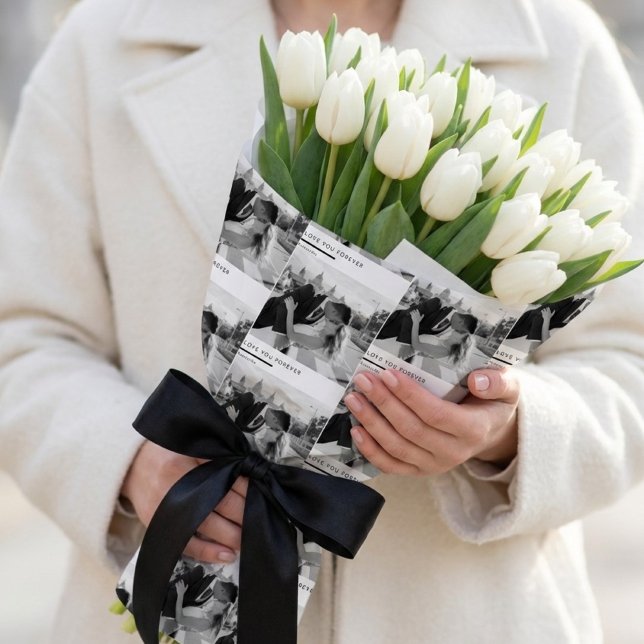 Personalized Black & White Photo Wrapping Paper (Creator Uploaded)