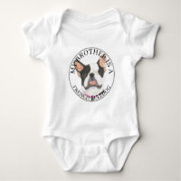 Personalized Black & White Pied French Bulldog