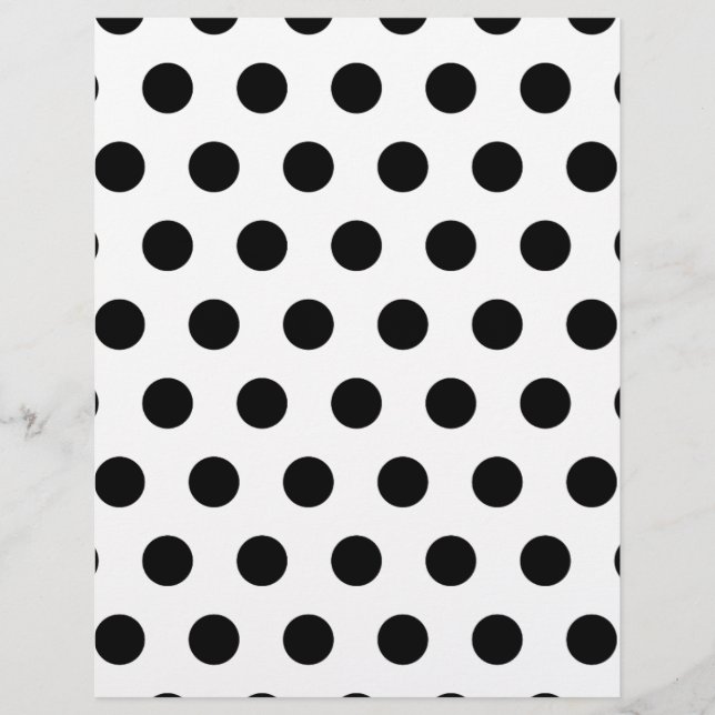 Personalized Black & White Polka Dots (Front)