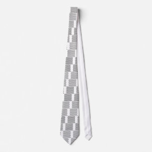 Personalized Black & White Polka Dots Tie