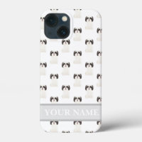 Personalized Black & White Shih Tzu Dog