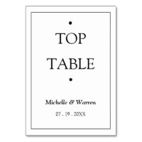 Personalized Black & White TOP