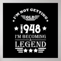Personalized black white vintage 75th birthday