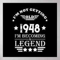 Personalized black white vintage 75th birthday