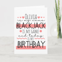 Personalized Blackjack Birthday