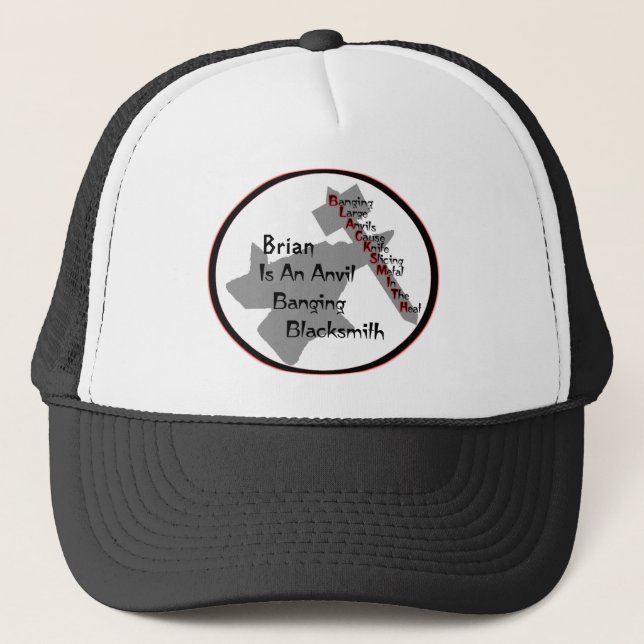 Personalized Blacksmith Trucker Hat (Front)