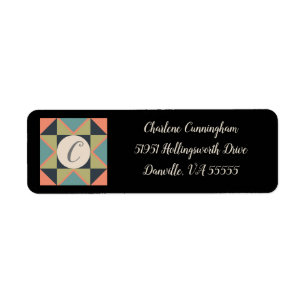 Personalized Blank Barn Quilt Address Label