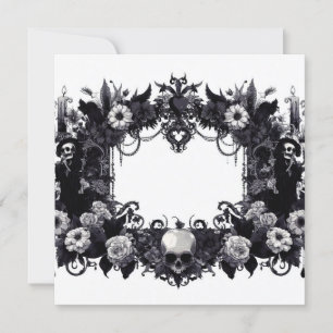 Personalized Blank Card - Black and White Template