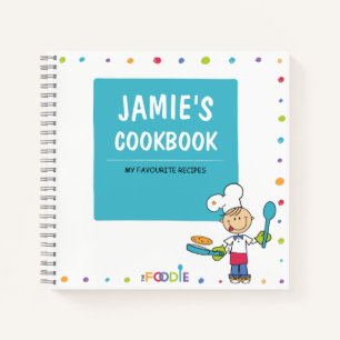 Personalized Blank Cookbook  Notebook