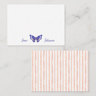 Personalized Blank Note Card - Butterfly