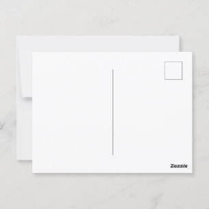 Personalized Blank White Postcard for Messages