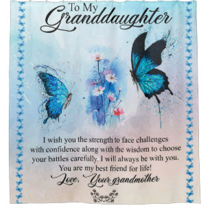 Personalized Blanket Butterfly To My Granddaughter