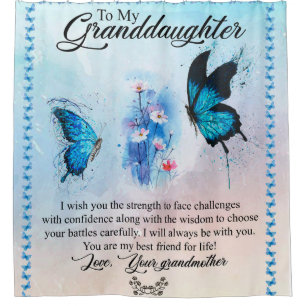 Personalized Blanket Butterfly To My Granddaughter