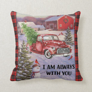 Personalized Blanket Cardinal I Am Always With You Throw Pillow
