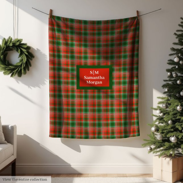 Personalized Blanket Monogram Christmas Style (Personalized Blanket Monogram Christmas Style)