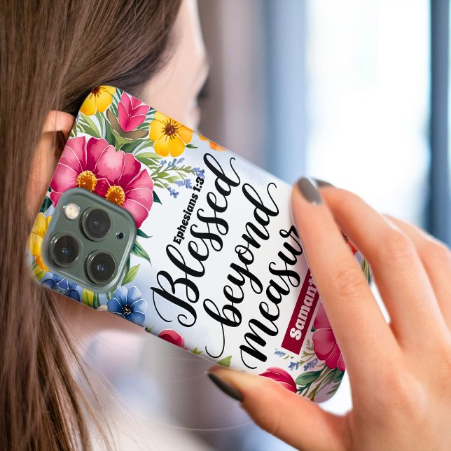 Personalized Blessed Beyond Measure Christian Case-Mate iPhone Case (Creator Uploaded)