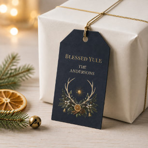 Personalized Blessed Yule Family Gift Tags
