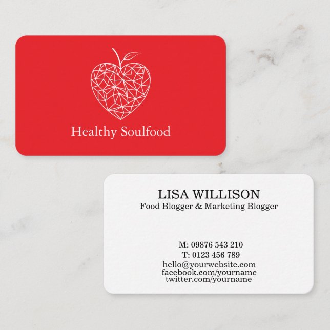 Personalized Blogger Influencer Content Creator  Business Card (Front/Back)