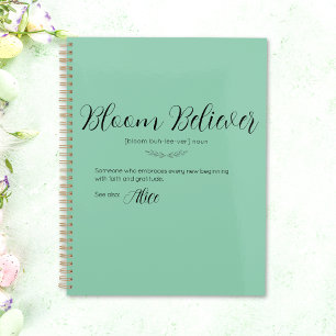 Personalized Bloom Believer Planner