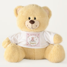 Personalized Blooms & Butterflies Teddy Bear