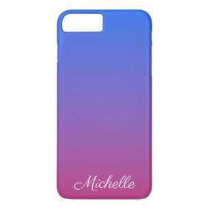 Personalized blue and pink ombre gradient Case-Mate iPhone case