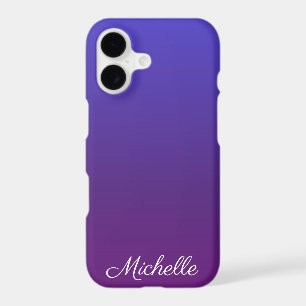 Personalized blue and purple ombre
