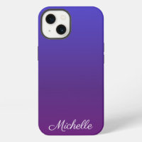 Personalized blue and purple ombre Case-Mate iPhon