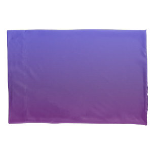Personalized blue and purple ombre pillowcase