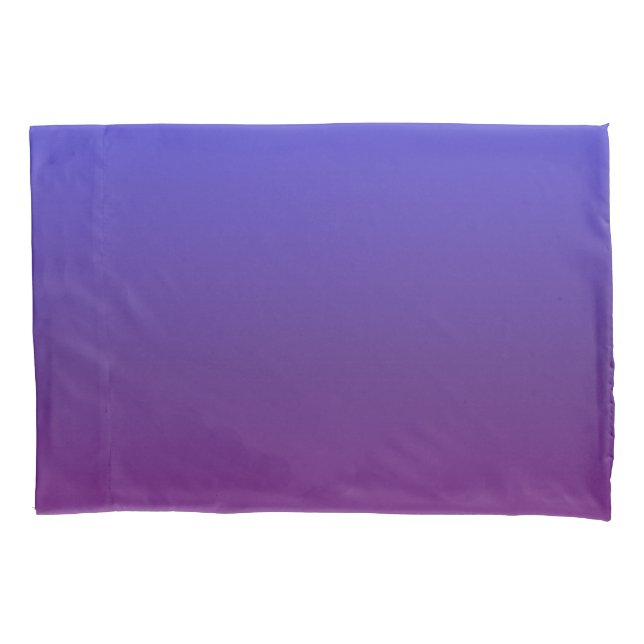 Personalized blue and purple ombre pillowcase (Front)