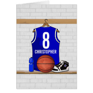 Personalized Blue and White Basketball Jersey