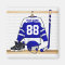 Personalized Blue and White Ice Hockey Jersey