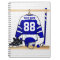 Personalized Blue and White Ice Hockey Jersey