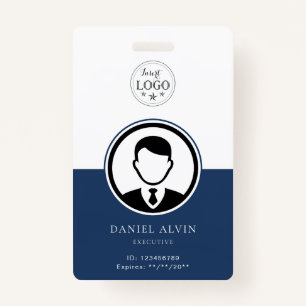 Personalized Blue Badge for Employees