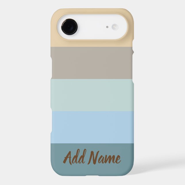 Personalized -Blue Brown Sand Beige Turquoise (Back)