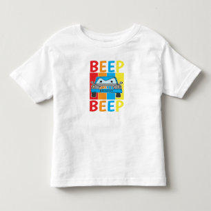 Personalized Blue Car Beep Beep Toddler T-Shirt