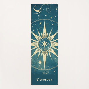 Personalized Blue Celestial Yoga Mat