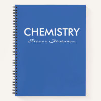 Personalized Blue Chemistry Graph Paper 