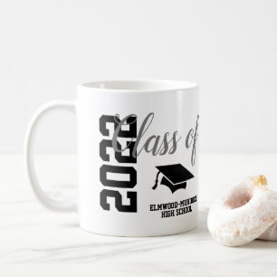 Personalized Blue Class of 2022 Gifts School Mug