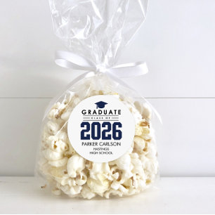 Personalized Blue Class of 2026 Graduation Sticker