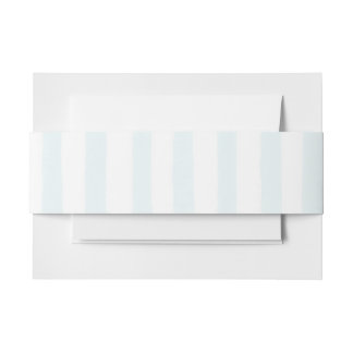 Personalized Blue Coastal Stripe Belly Band Invitation Belly Band